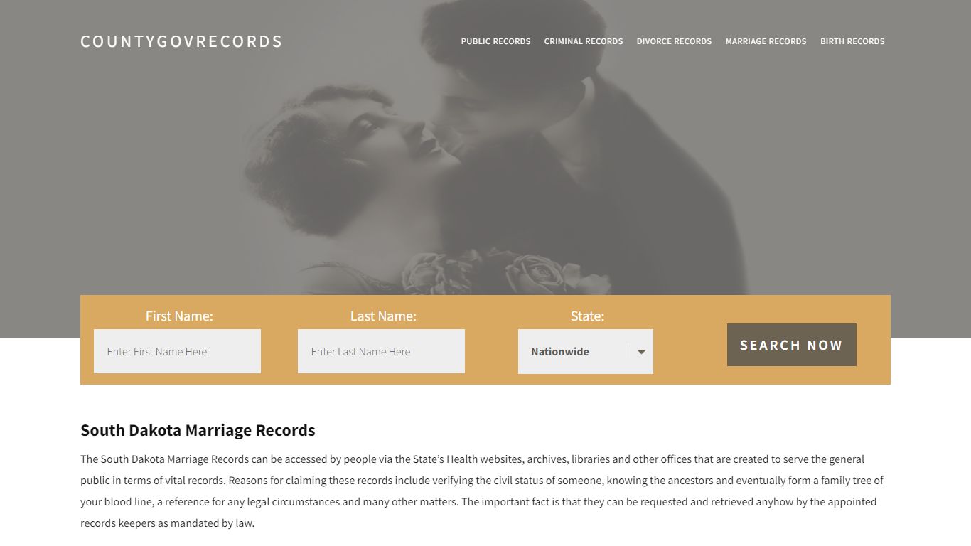 South Dakota Marriage Records | Enter Name and Search|14 Days Free